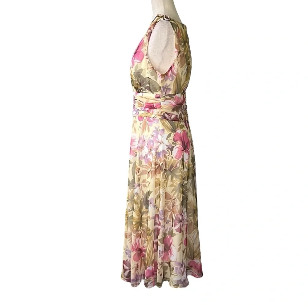Connected Appareal Floral Midi Dress - Picture 6 of 8